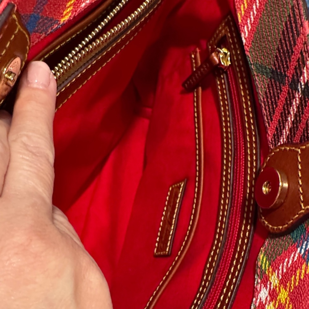 Dooney & Bourke Multicolor Plaid Tote and Wallet - Picture 11 of 16